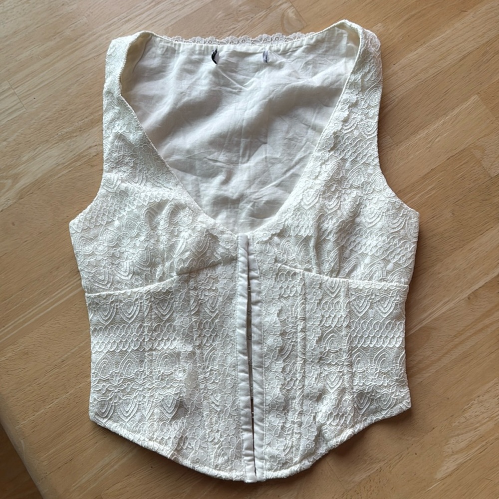 White Lace Corset
